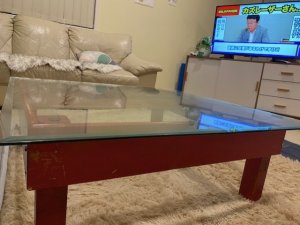 グラストップテーブル