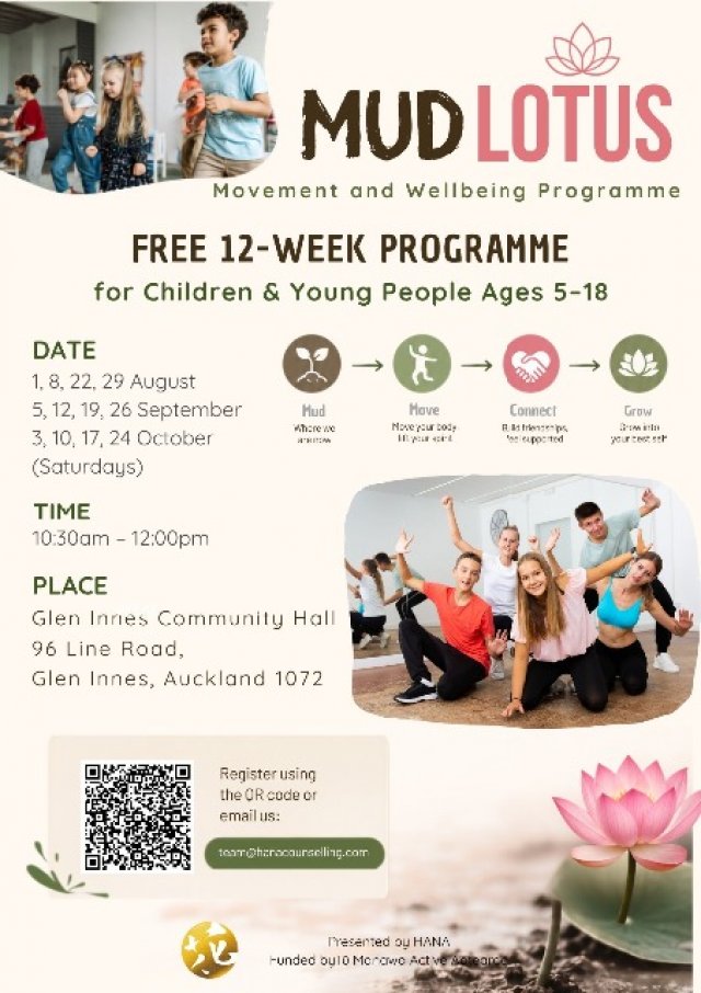 Mud Lotus 12-weeks programme A4 Flyer (All ages)