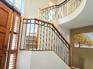 downstairs chandelier