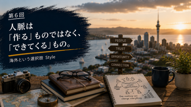 第6回　人脈は「作る」ものではなく、「できてくる」もの