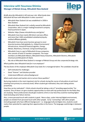Interview with Yasumasa Shimizu, Mitsubishi New Zealand Ltd.